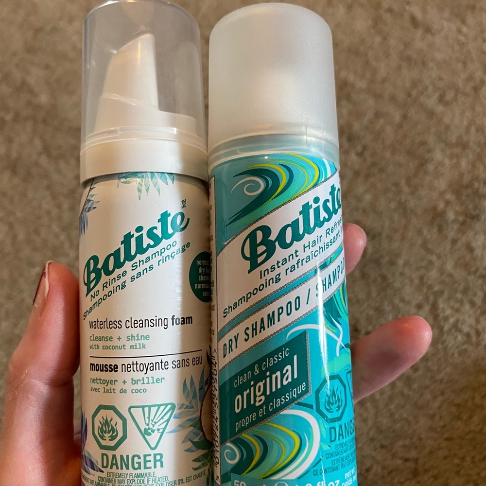 Batiste Dry Shampoo and Cleansing Foam travel size Set